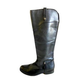 Frye Melissa Black Leather Tall Riding Boots 7.5 / 8